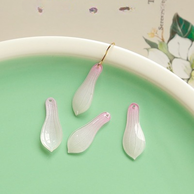 Wholesale Magnolia flower heat shrink sheet jewelry accessory beads