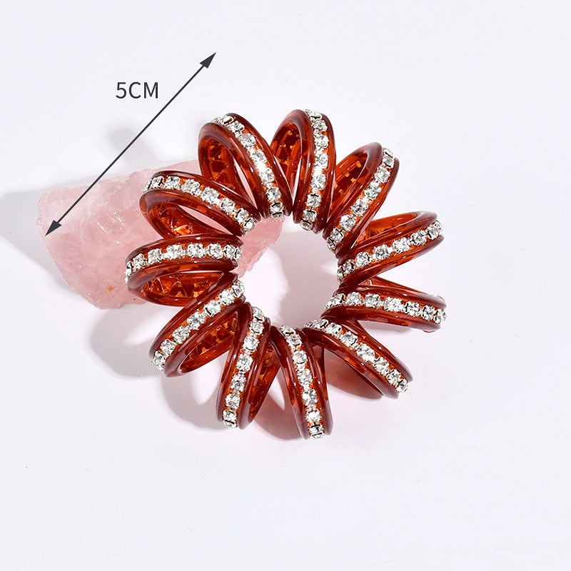 Wholesale Candy Color Telephone Line Plastic Hair Scrunchies