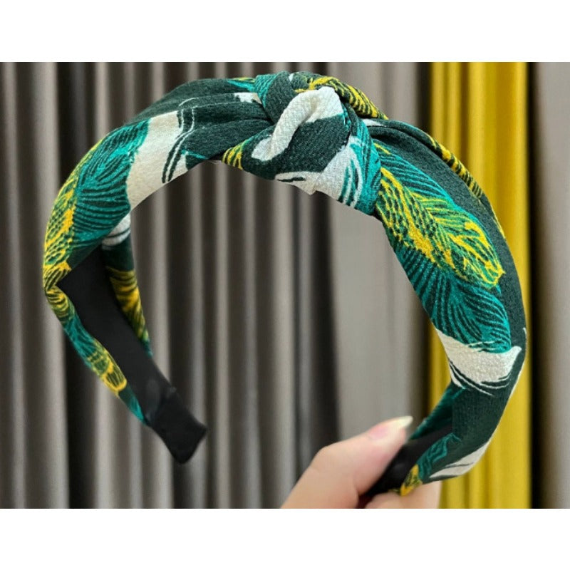 Wholesale Fabric Wide Edge Cross Knot Headband