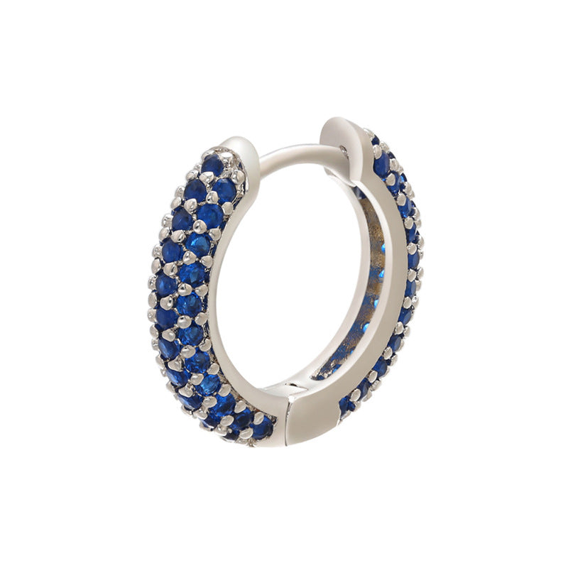 Wholesale Earrings Brass Colorful Round Earrings Women Light Luxury OLY-ES-BJ002