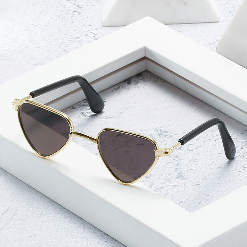 Wholesale Heart Metal Puppet PC Sunglasses