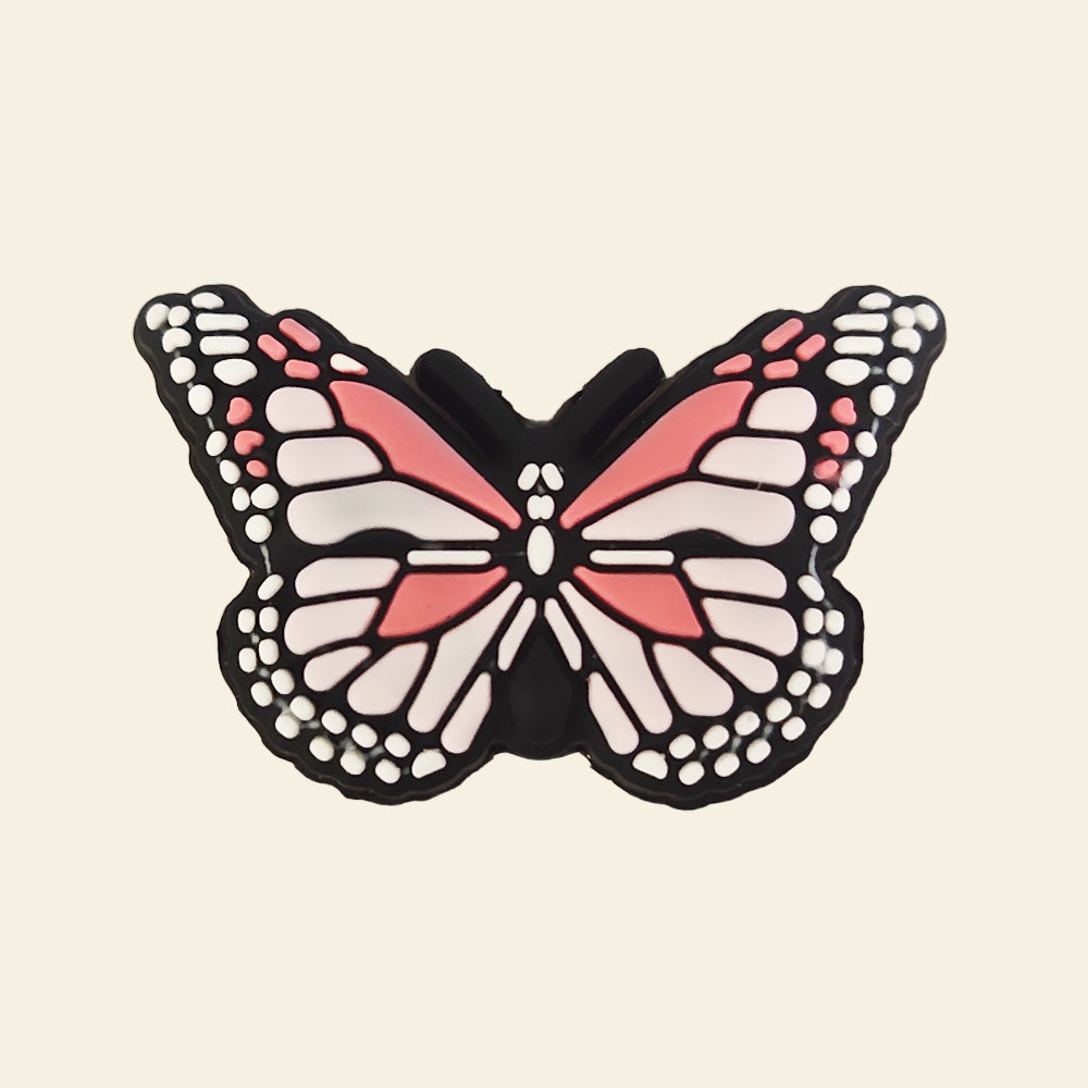 Wholesale 10pcs Cartoon Butterfly  Silicone Focal Beads