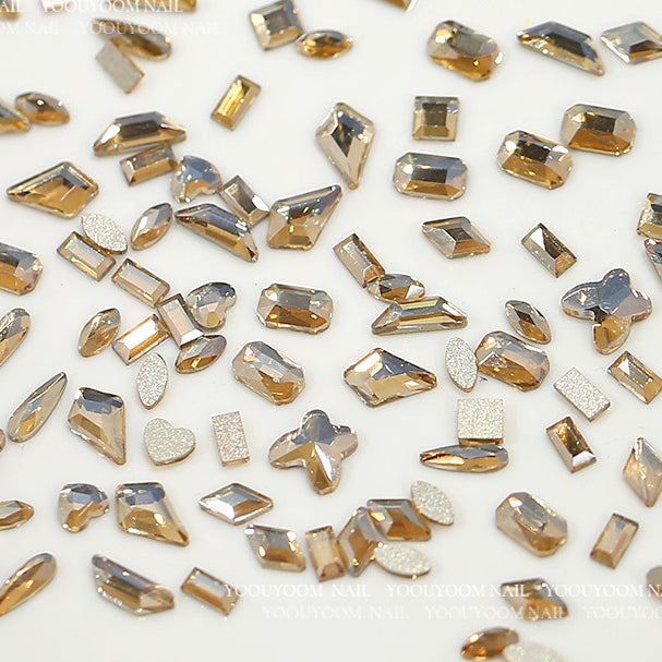 Wholesale 100PCS/Pack 6MM Glass Flat Nail Diamond Beads