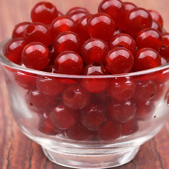 Wholesale 8MM Large Hole Red White Green Onyx Beads