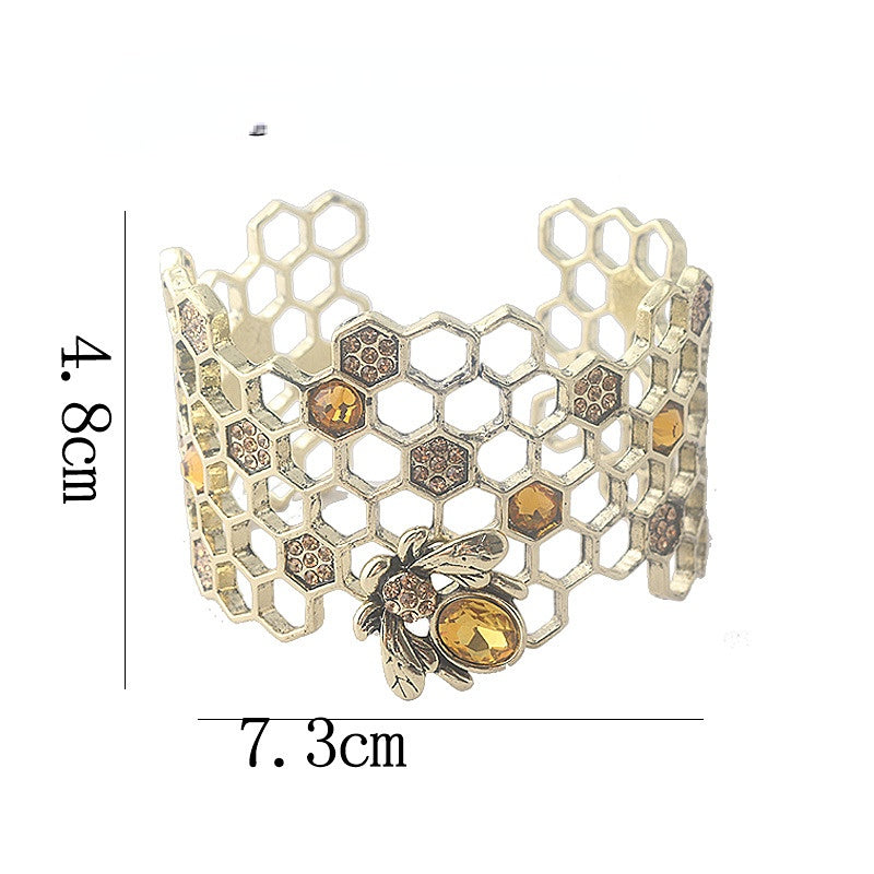 Venta al por mayor Pulsera De Aleación Hueca De Nido De Abeja