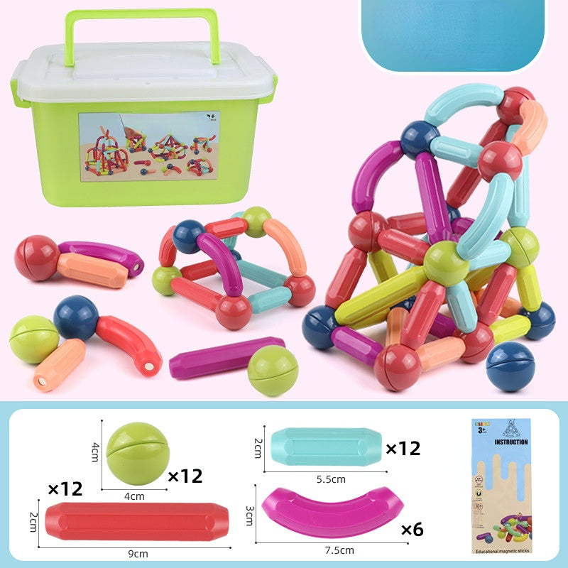 Los bloques huecos magnéticos al por mayor del palillo ensamblaron el metal del JUGUETE de los juguetes