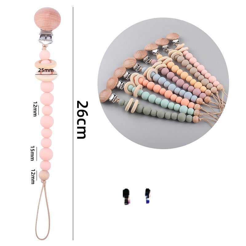 Venta al por mayor Cadena De Chupete De Bebé Suministros De Madera Para Bebés