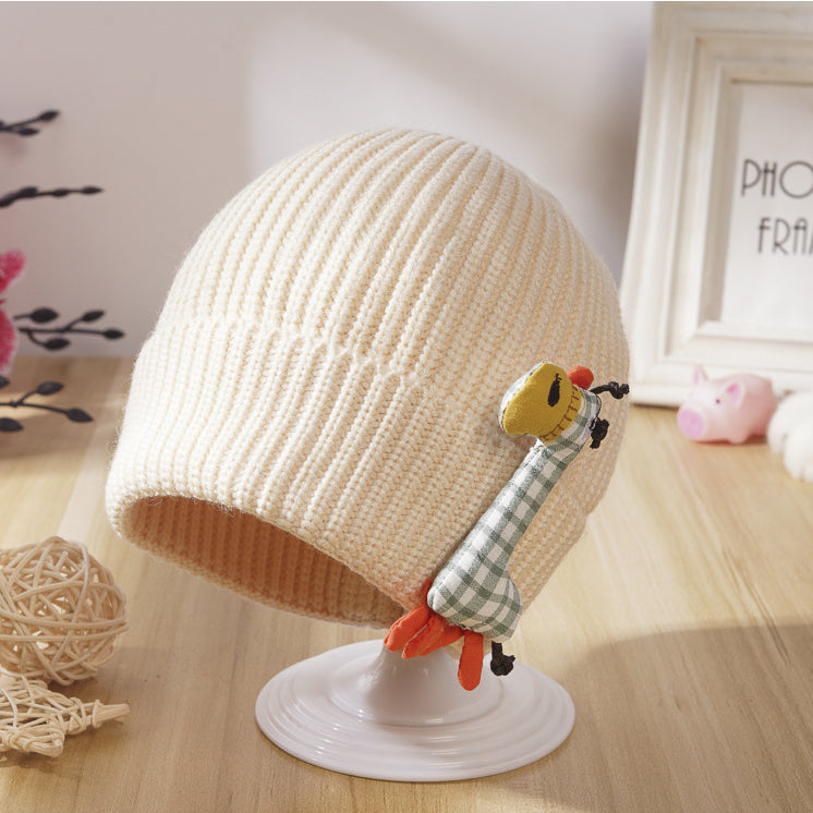 Wholesale Cashmere Kids Giraffe Cute Knitted Hat