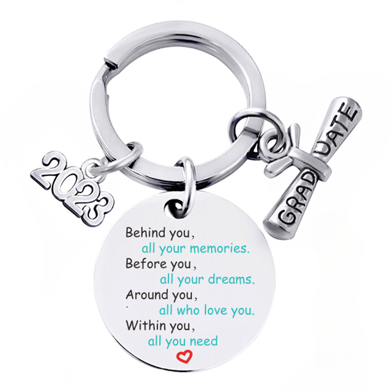 Wholesale Season of Graduation Gift Stainless Steel Keychain