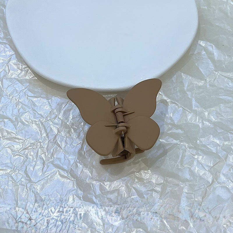 Wholesale Frosted Butterfly Acrylic Hair Clips