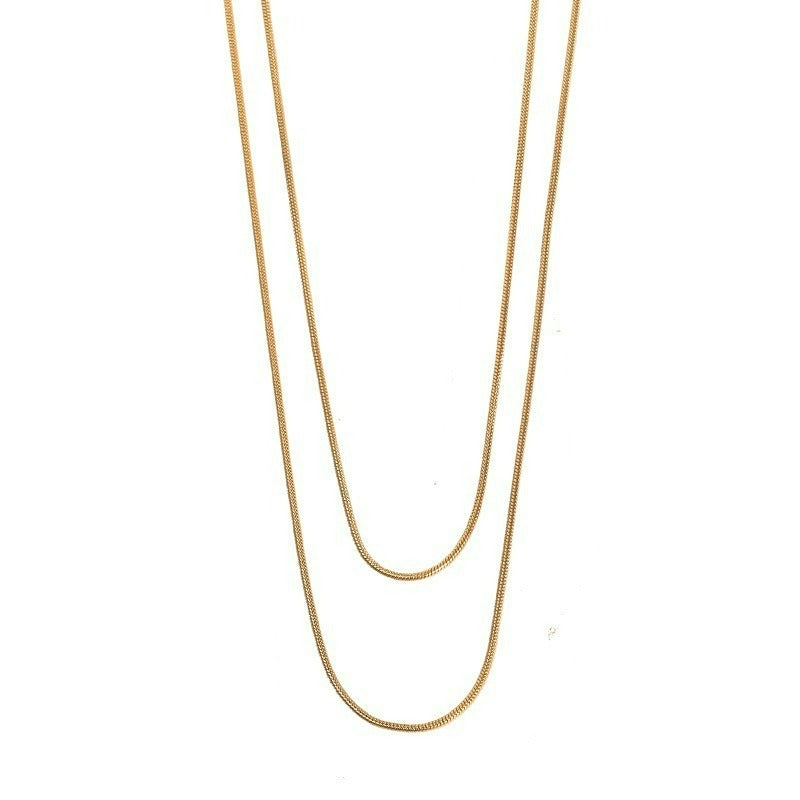Wholesale 18K gold plated long necklace
