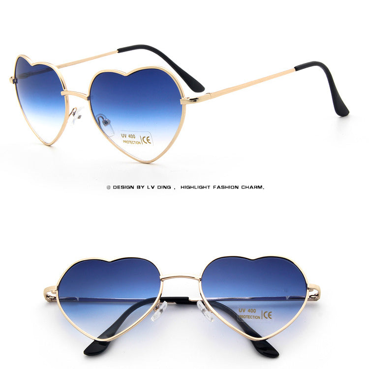 Wholesale Metal Heart Sunglasses AC