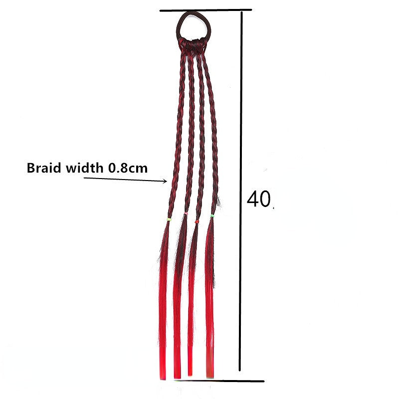 Venta al por mayor Pelucas Trenzas Tela Cabello Scrunchies