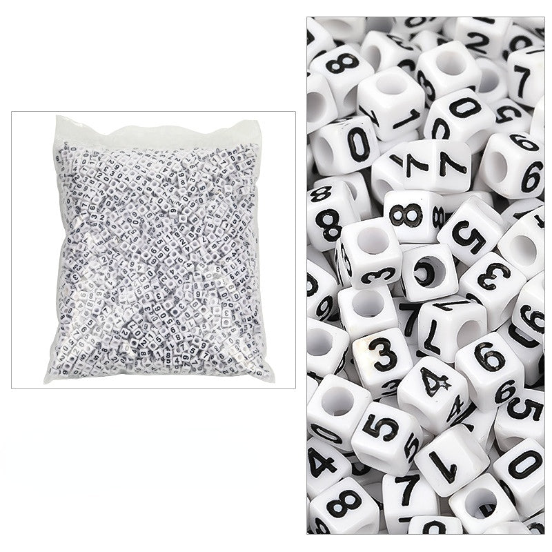 Cuentas de letras acrílicas de 3100 pcs/paquete de 6 mm al por mayor