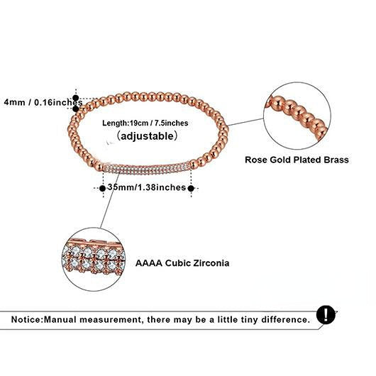 Wholesale Tricolor Copper Beads Bracelet