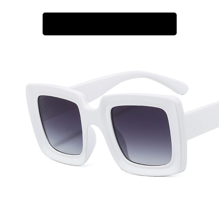 Gafas de sol de marco grande de PC cuadrado al por mayor