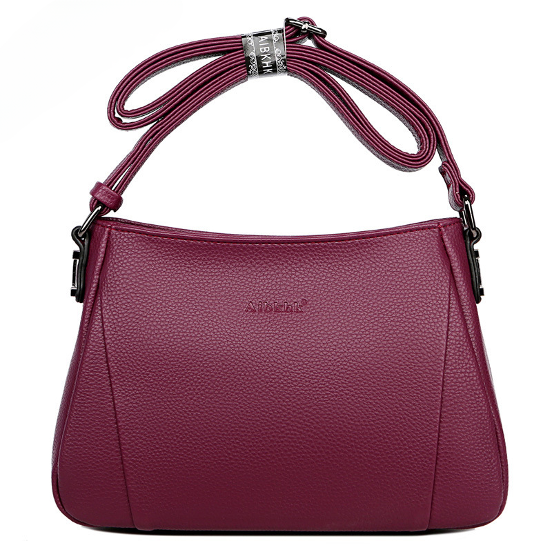 Wholesale PU Shoulder Messenger Bag Soft Leather Women Bag