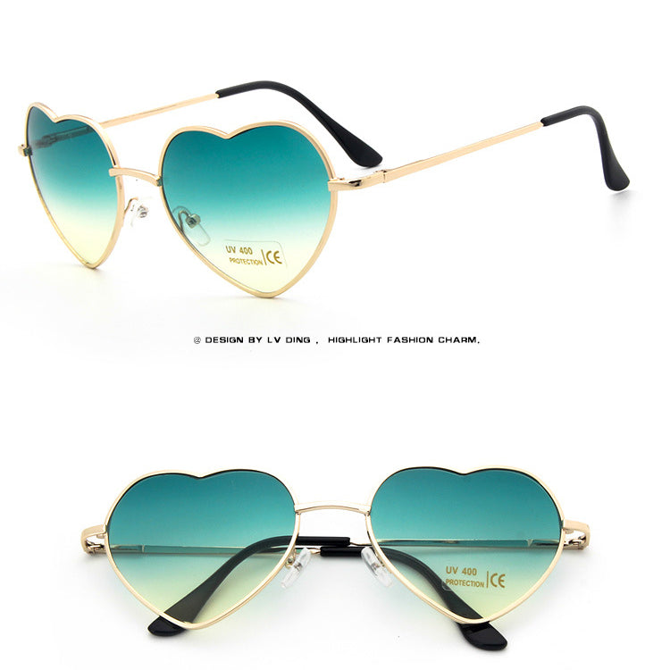 Wholesale Metal Heart Sunglasses AC