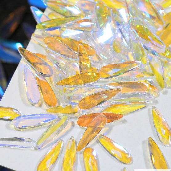 Wholesale 50PCS 6MM Aurora Glass Nail Diamond Beads