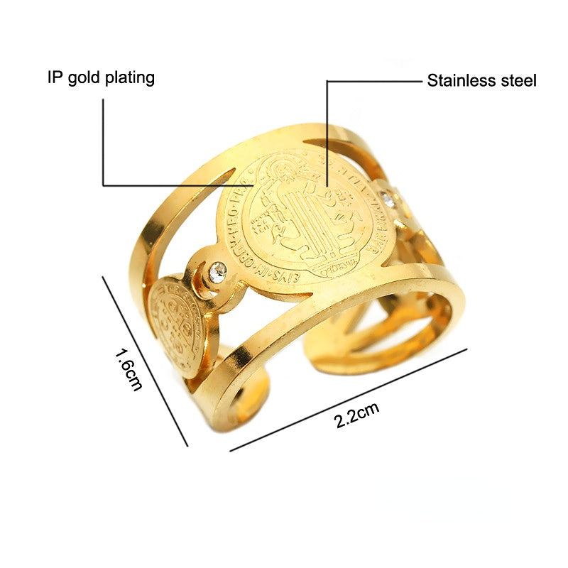 Wholesale Stainless Steel Open Adjustable Ring