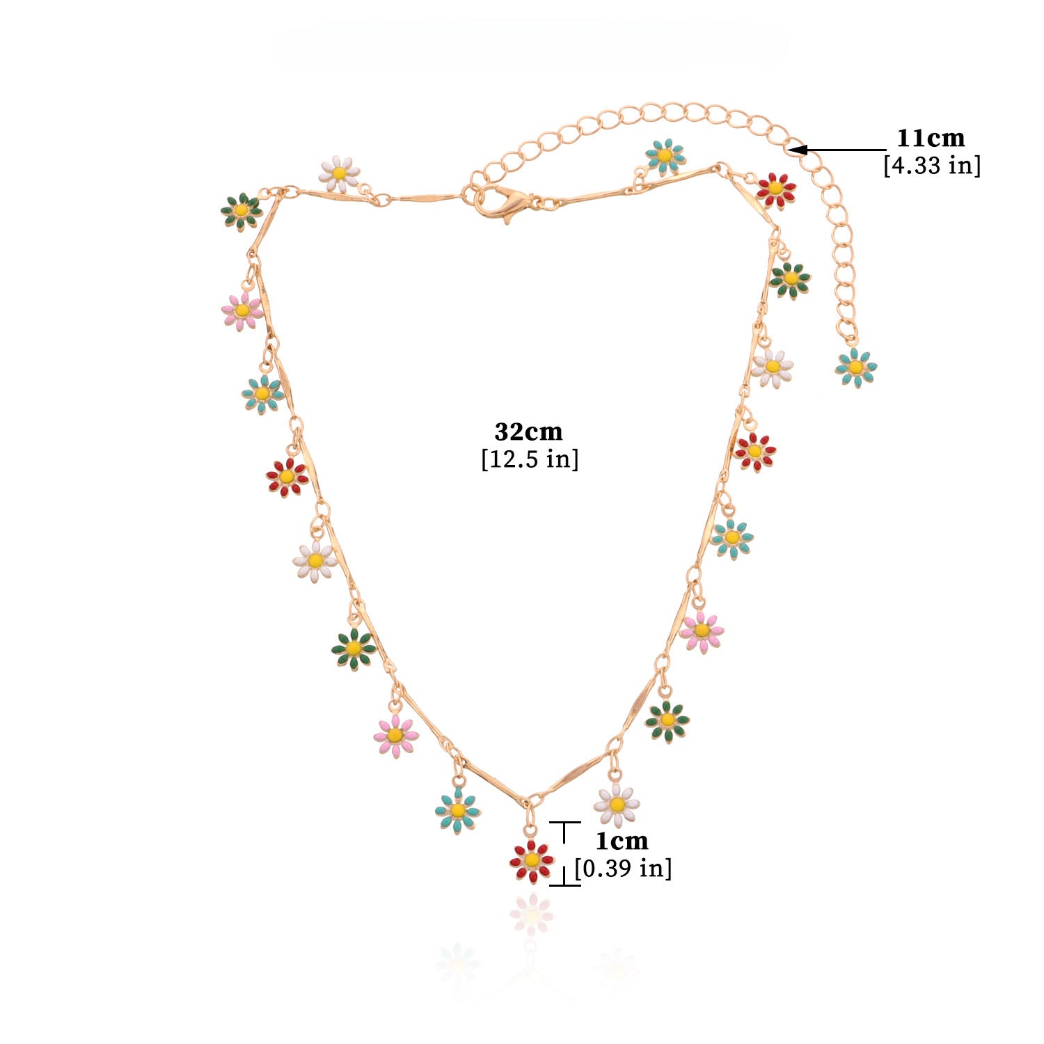 Wholesale Flower Simple Copper Necklaces