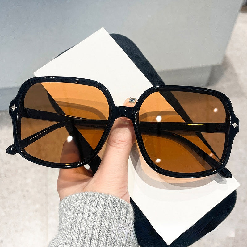 Wholesale PC Square Rice Nail Big Frame Men and Women Uniform Sunglasses