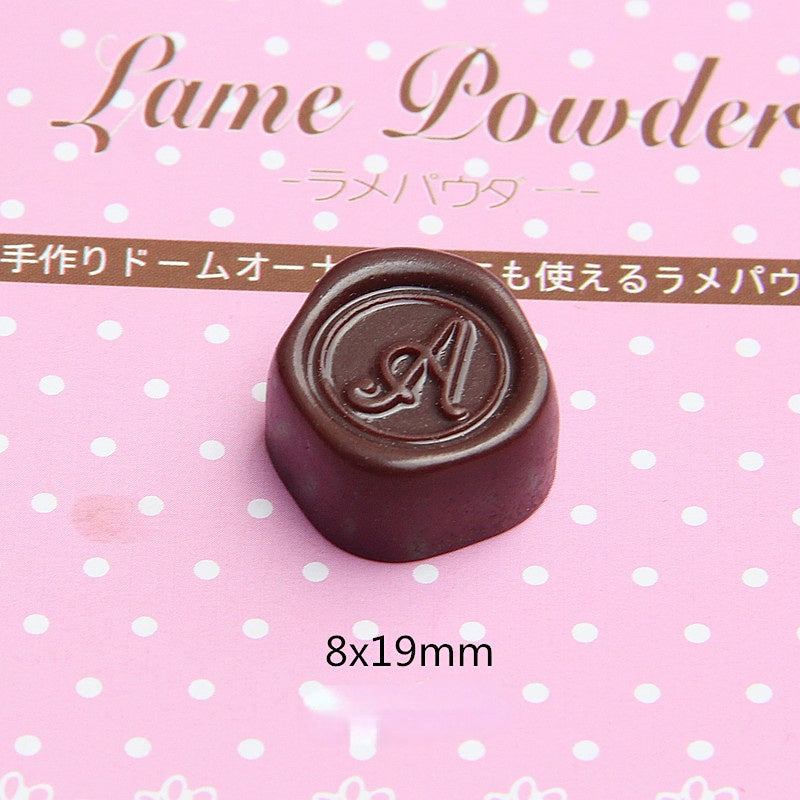 Wholesale 20PCS 10-20MM Imitation Chocolate Resin Flatback