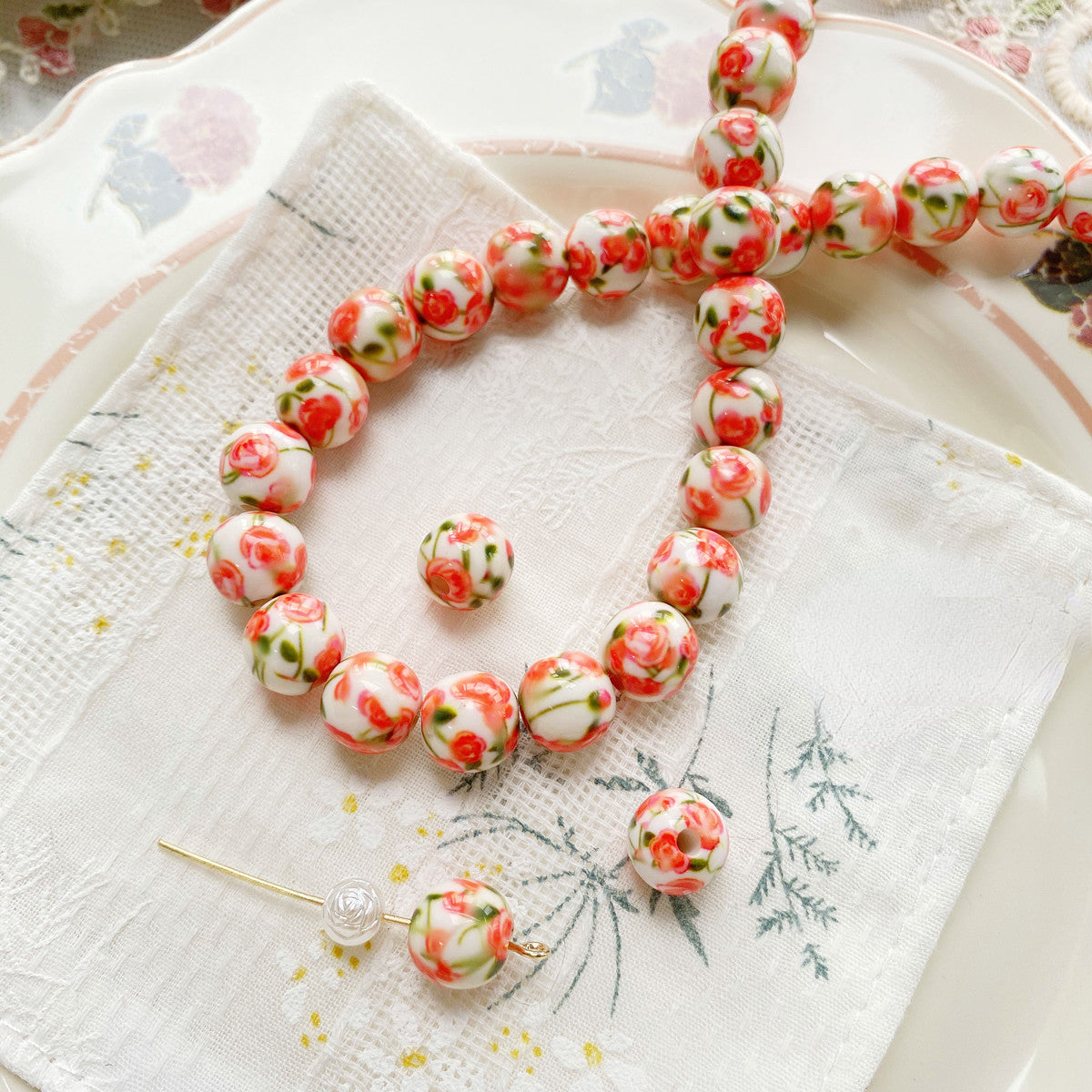 Wholesale 10mm Resin Printing Beads