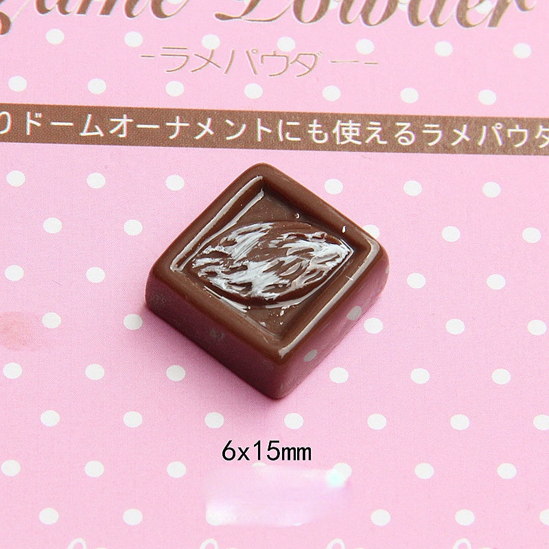 Wholesale 20PCS 10-20MM Imitation Chocolate Resin Flatback