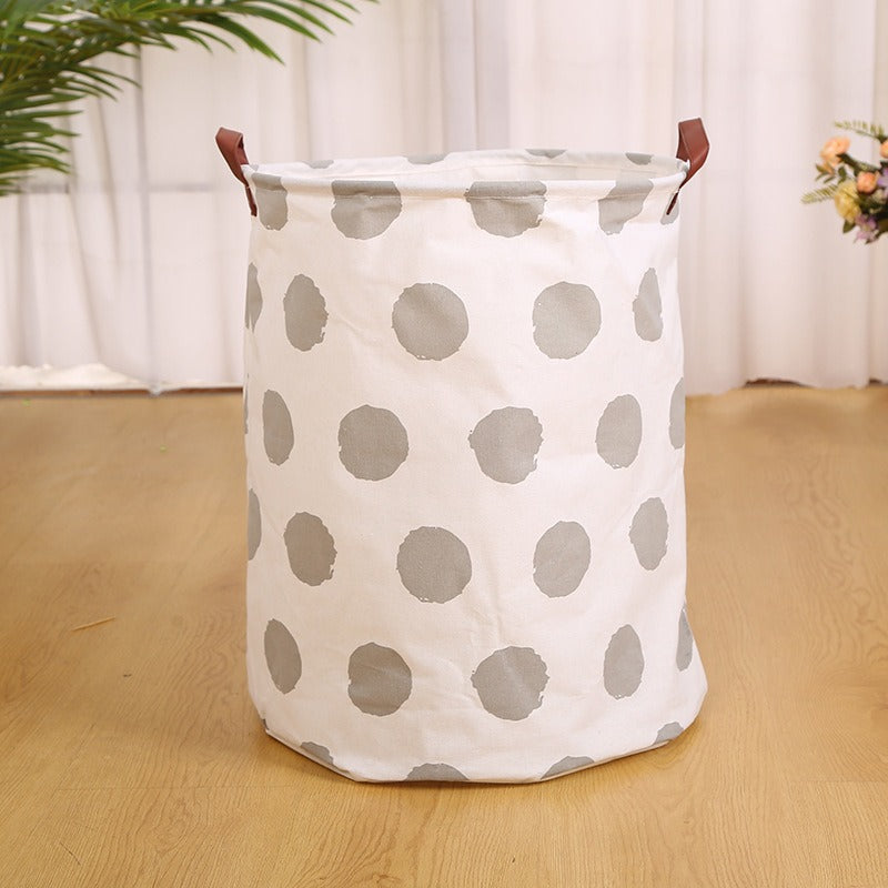 Wholesale Cotton and Linen Dirty Clothes Basket Storage Bucket
