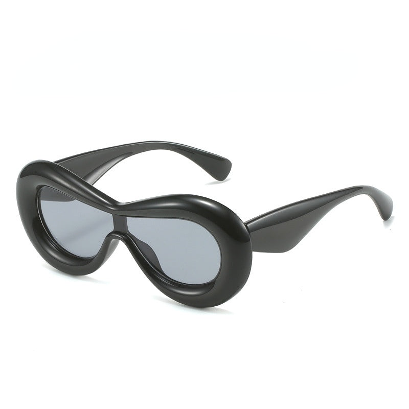 Wholesale PC Personalized Wide-brimmed One-piece Sunglasses