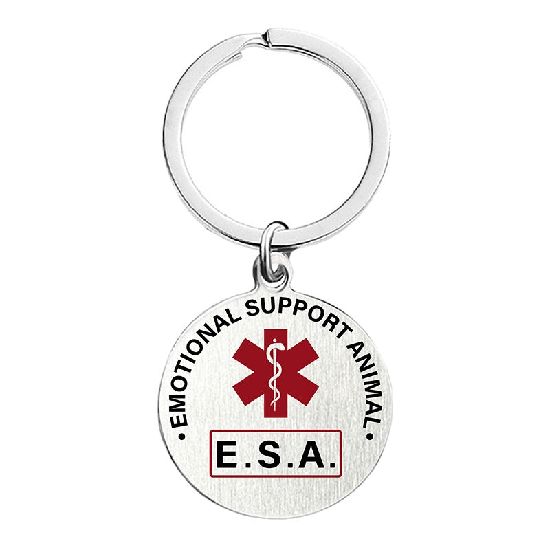 Wholesale Medical Logo Snake Cane Metal Keychain