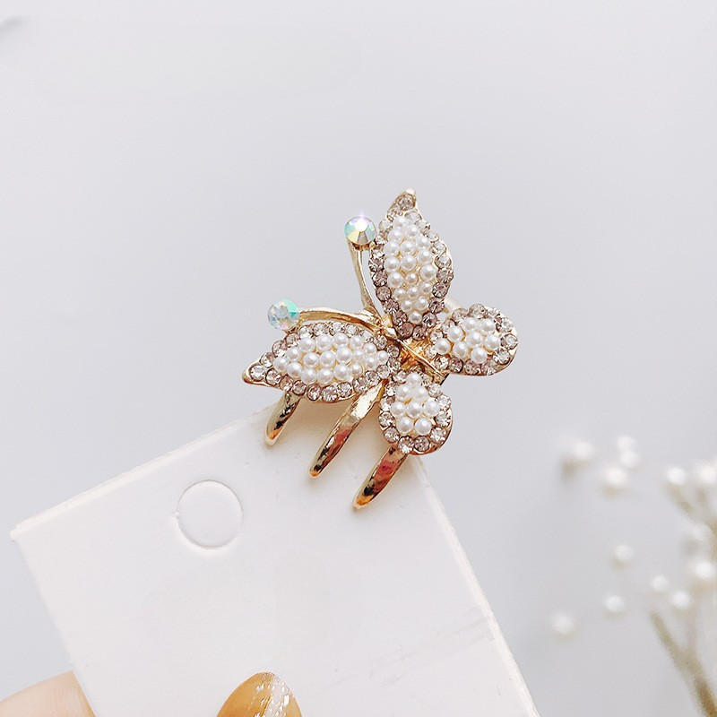 Wholesale 12pcs  Alloy Cat Eye Butterfly Hair Clips