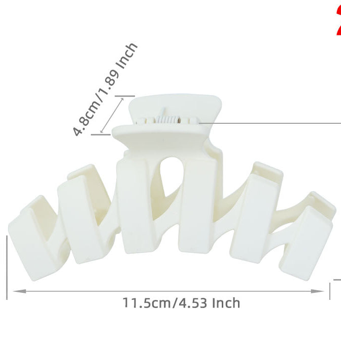 Wholesale Large Matte Plastic Hair Clips Set