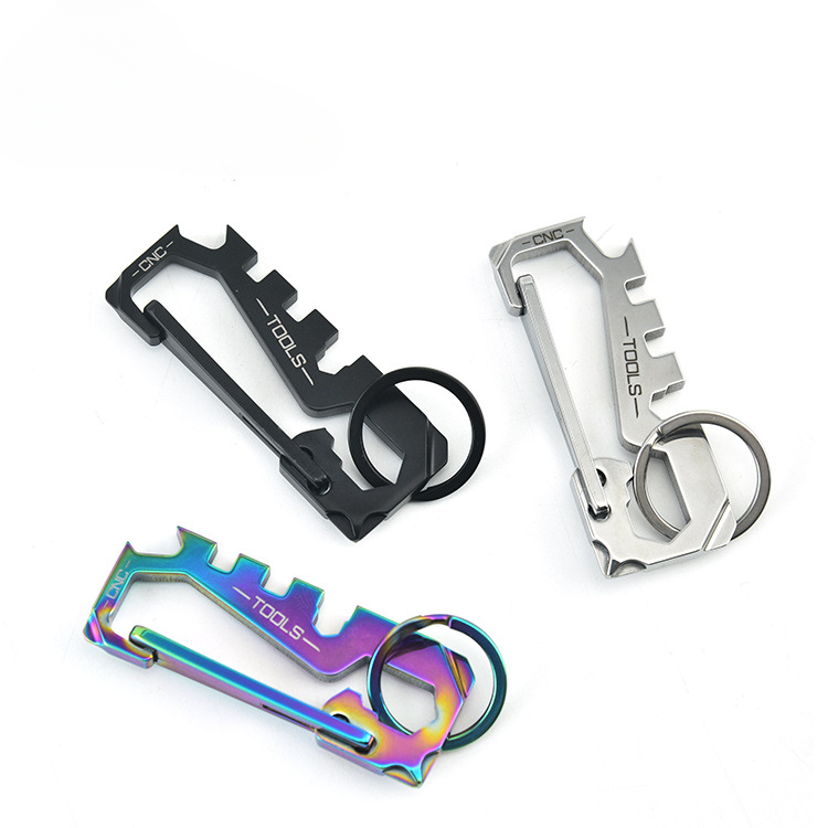 Wholesale Stainless Steel Outdoor Mountaineering Keychain