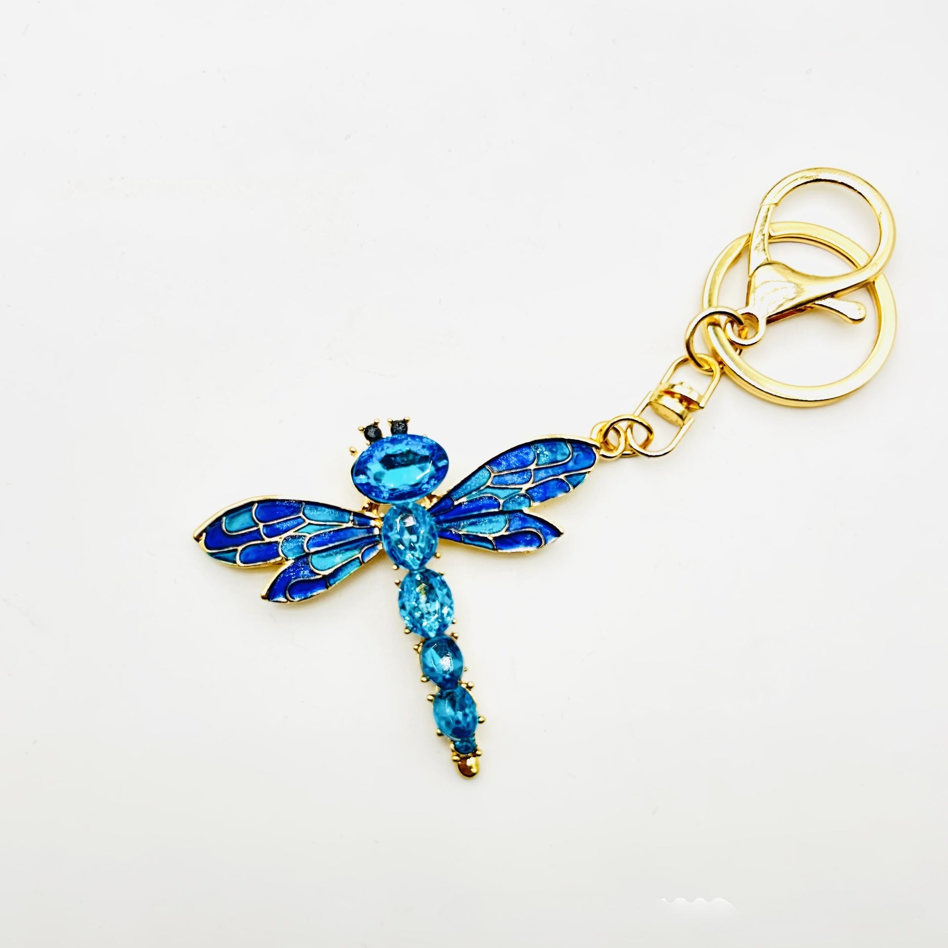 Wholesale Zinc Alloy Rhinestone Butterfly Keychain