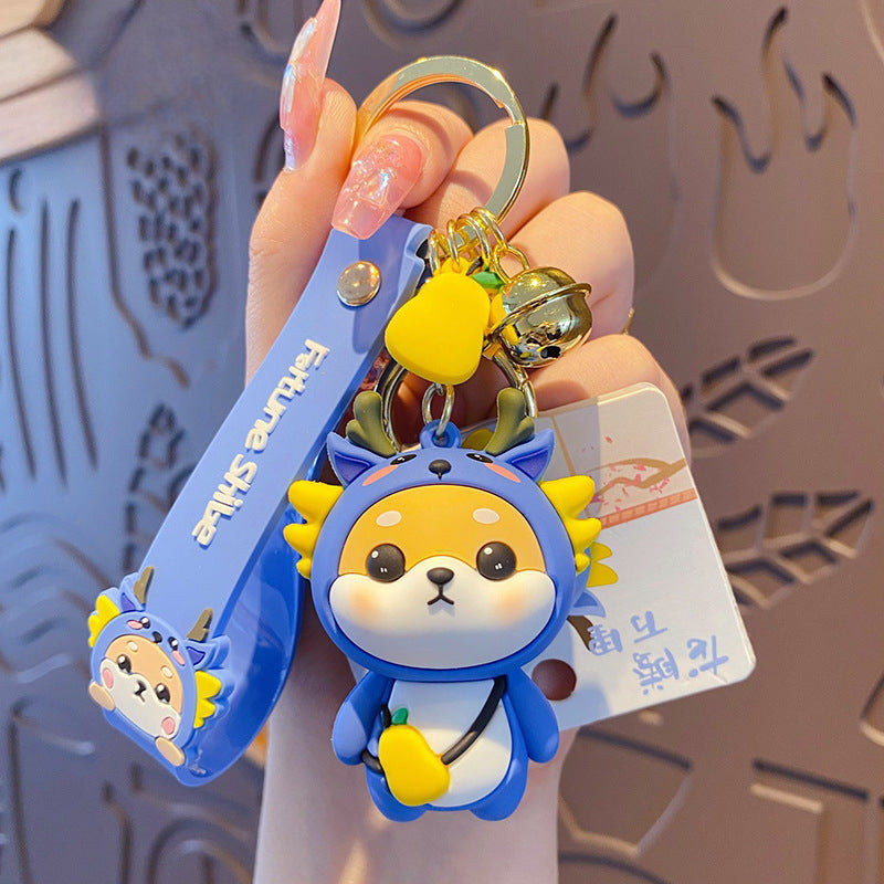 Wholesale Silicone Shiba Inu Keychain