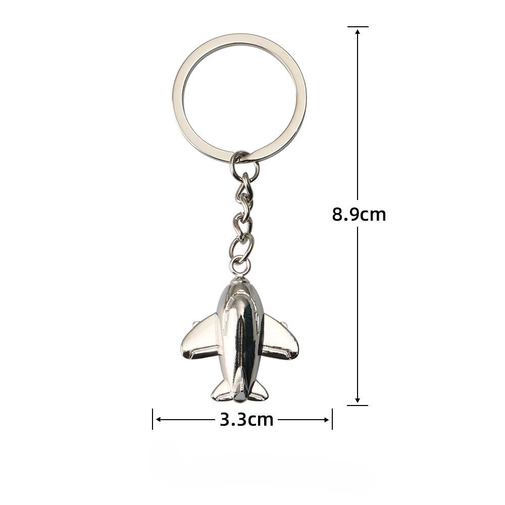 Modelo de avión al por mayor llavero de metal