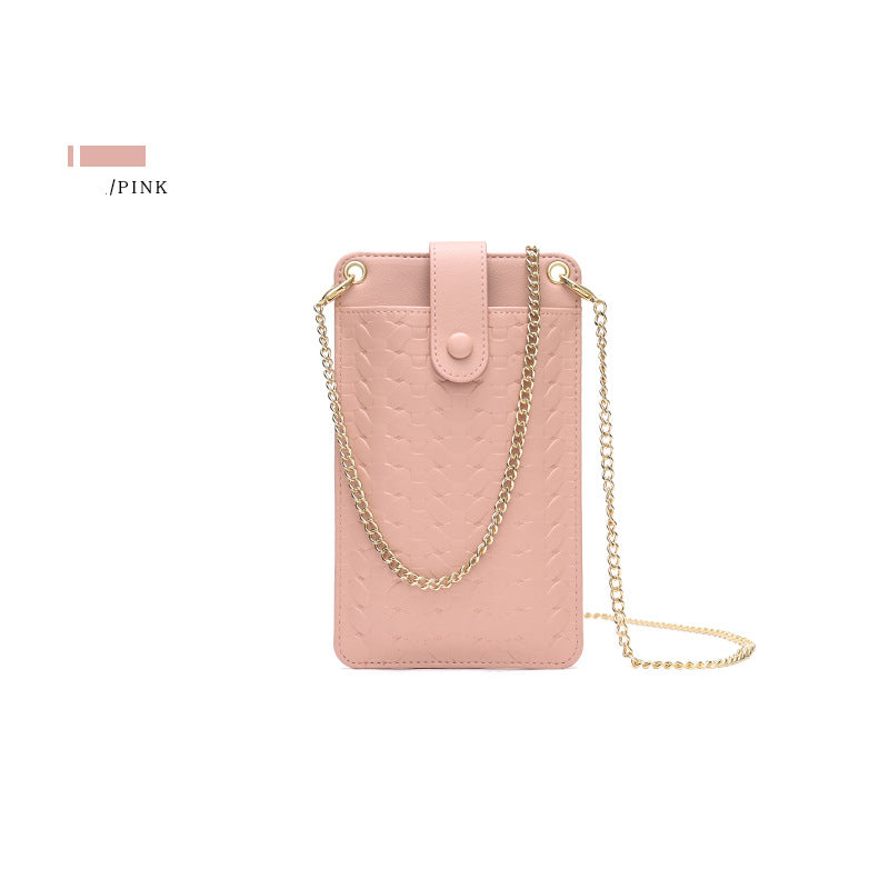 Venta al por mayor 2023 Bolsa de mensajero con patrón tejido de sección delgada vertical OLY-SD-YS001