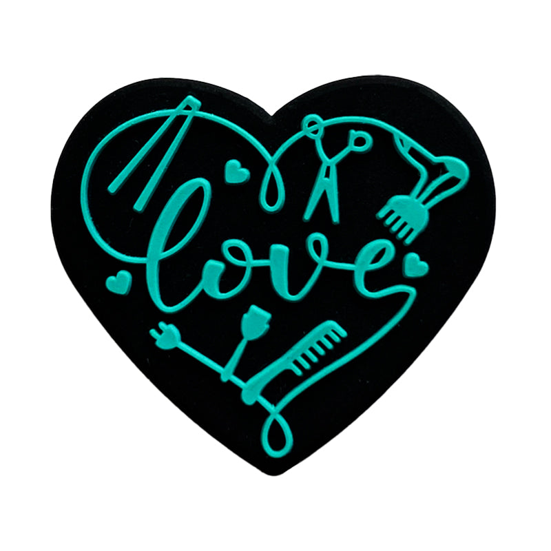 Wholesale 10pcs Love Silicone Focal beads