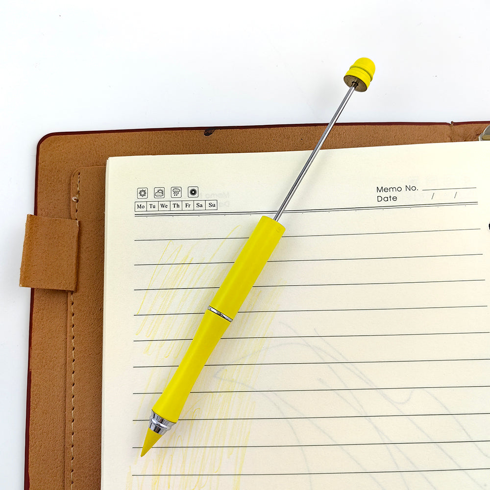 Wholesale Beadable Pencils DIY Metal Colored Eternity With Eraser