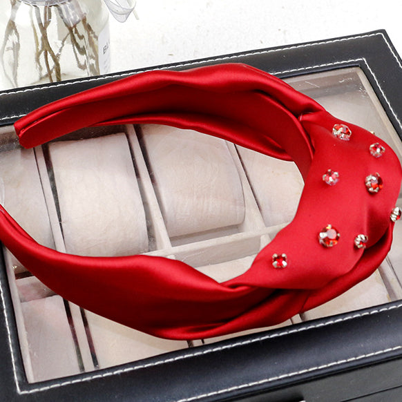 Diadema De Tela De Diamantes De Imitación al por mayor