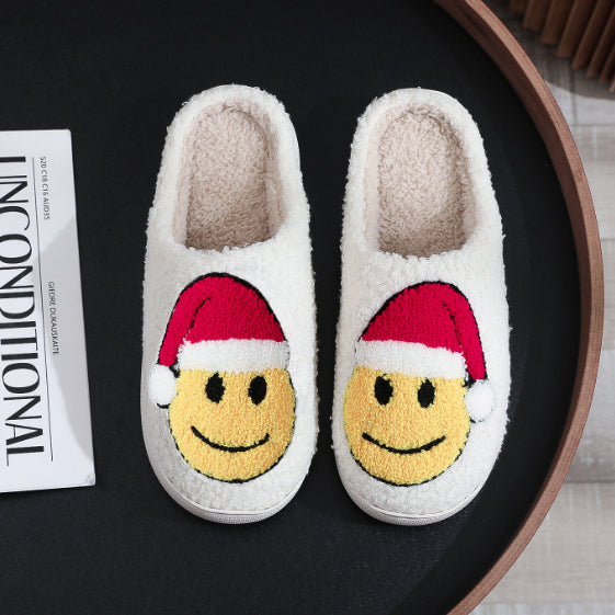 Wholesale Winter Moon Clock Cotton Slippers