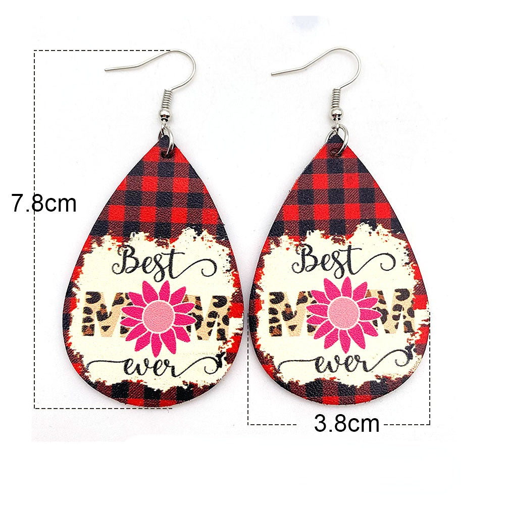 Aretes De Cuero Para El Día De La Madre al por mayor