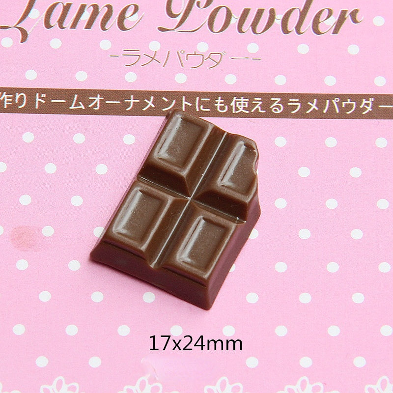 Wholesale 20PCS 10-20MM Imitation Chocolate Resin Flatback