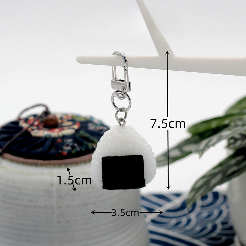 Wholesale PVC Simulation Food Japanese Salmon Sushi Keychain