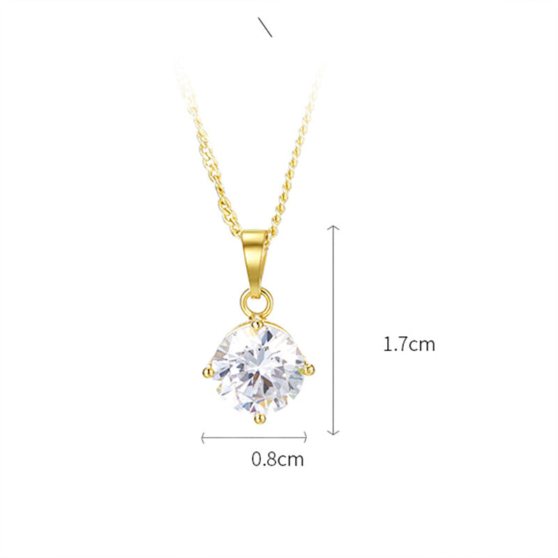 Collar de cuatro puntas de oro de 14 quilates chapado en cobre al por mayor OLY-NE-XP002