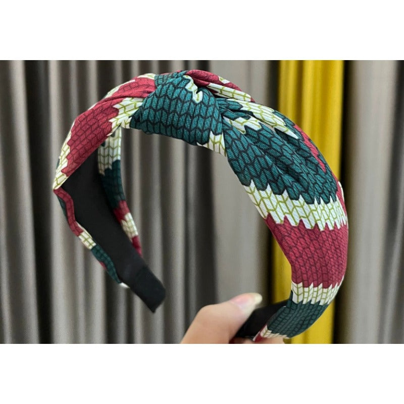 Wholesale Fabric Wide Edge Cross Knot Headband