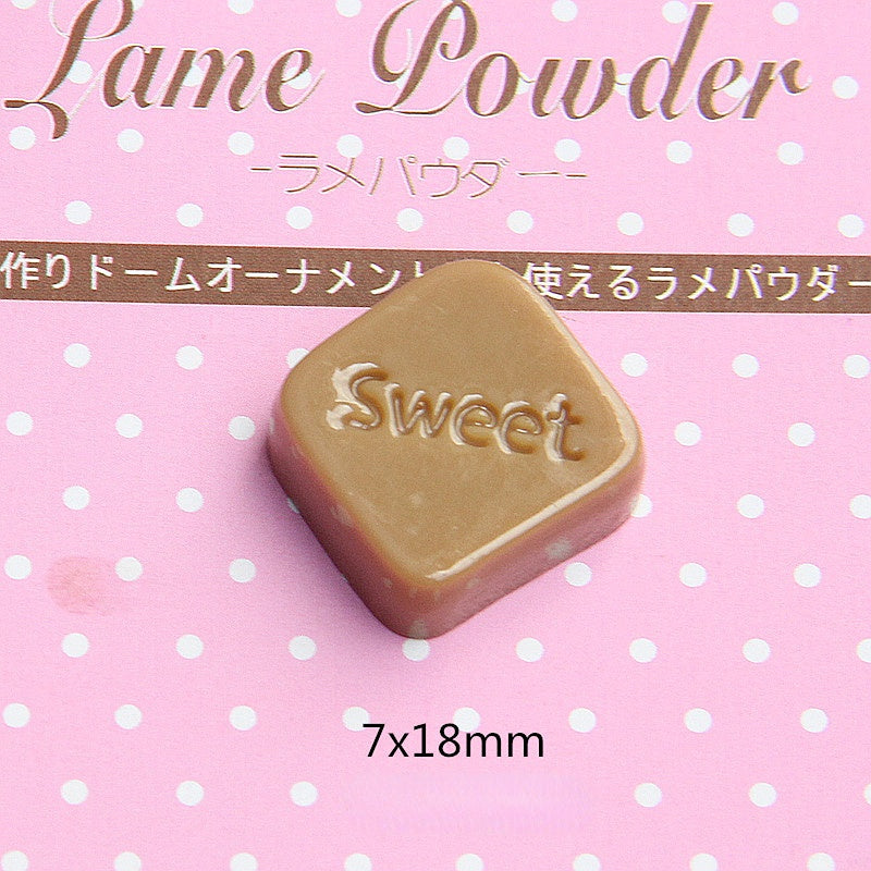 Wholesale 20PCS 10-20MM Imitation Chocolate Resin Flatback