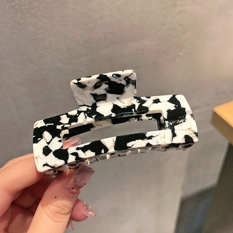 Wholesale Cow Patterned Butterfly Acrylic Hair Clips